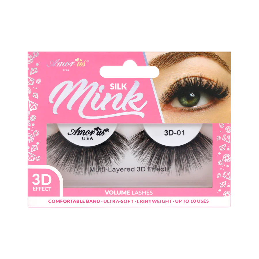 SILK MINK VOLUME LASH #1-3D